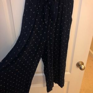 Navy blue jump suit